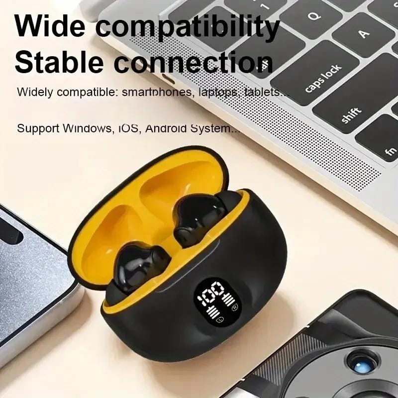 Wireless Bluetooth Earbuds with Bass & Touch Control