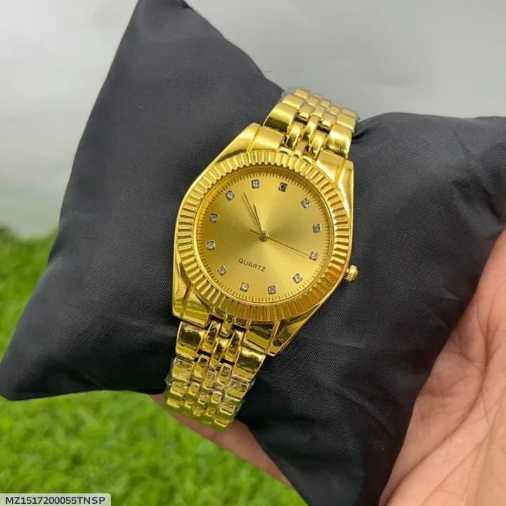 Men's Black Chain Strap Quartz Watch