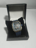 RM Skeleton Automatic Watch – Black & Blue