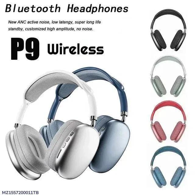 Black Wireless Headphones with Fast Charge & Durable ABS Body