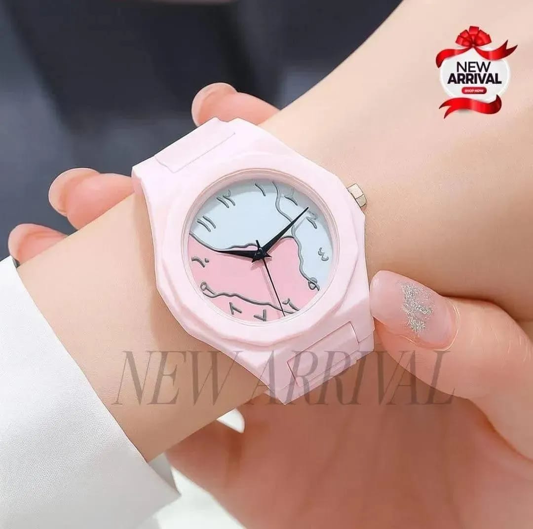 Pink Women's Carbon Fiber Analogue Watch 40mm