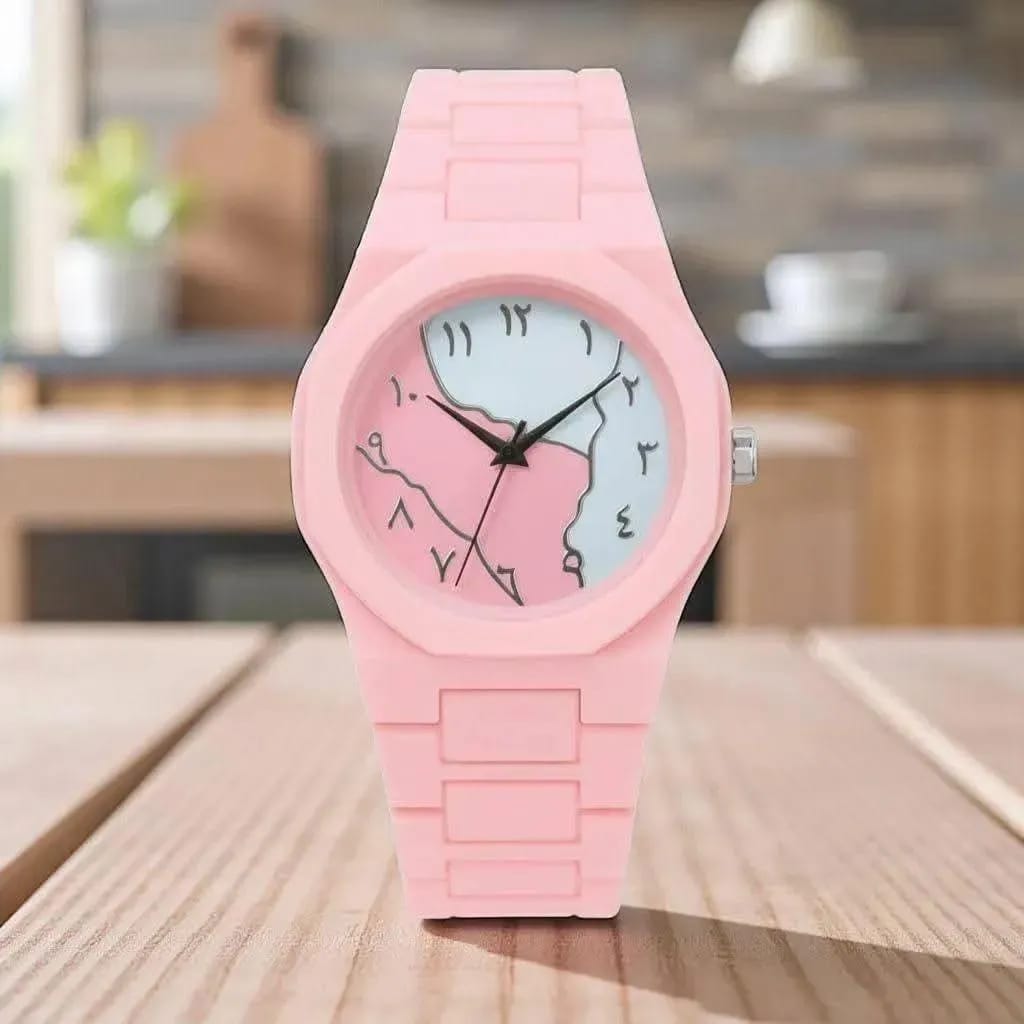 Pink Women's Carbon Fiber Analogue Watch 40mm