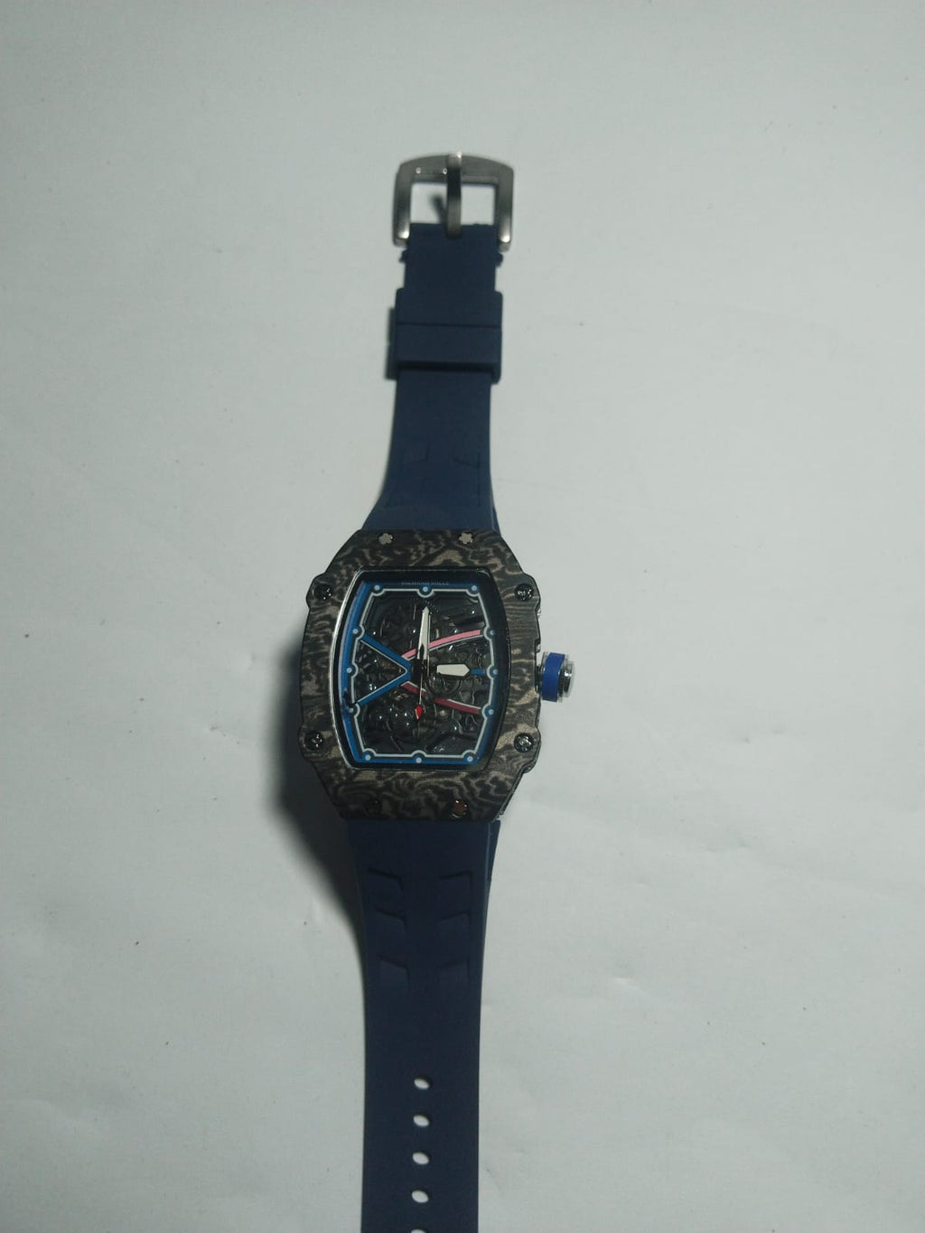 RM Skeleton Automatic Watch – Black & Blue