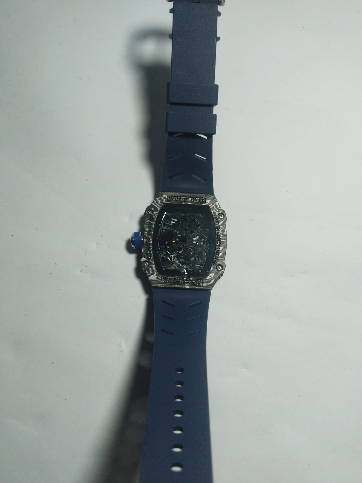 RM Skeleton Automatic Watch – Black & Blue